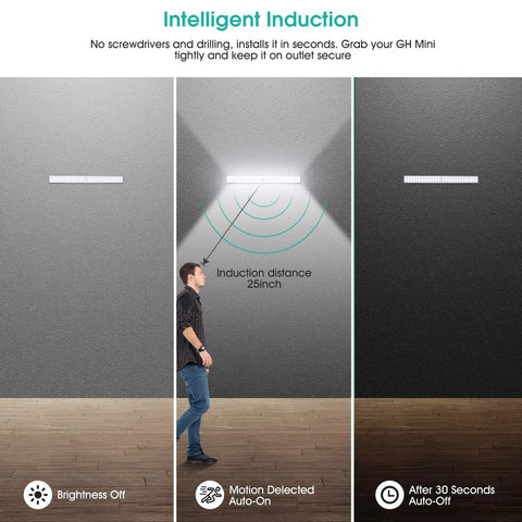 78 LED Closet Lights 16 Inch Under Cabinet Motion Activated USB Rechargeable Night Light in use demonstration