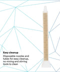 Cascade Mix Meter Static Nozzle Workhorse For Two Part Adhesives And Foams Disposable 200 mL shown with packaging