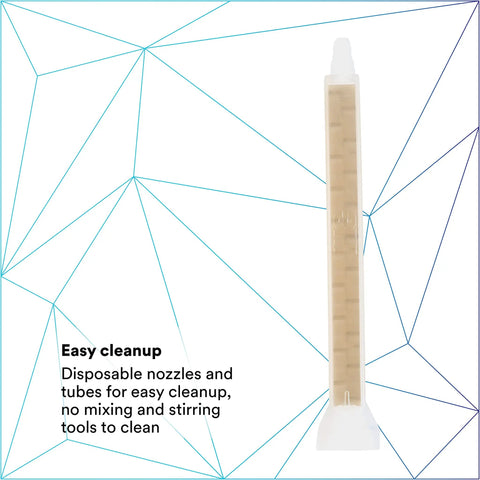 Cascade Mix Meter Static Nozzle Workhorse For Two Part Adhesives And Foams Disposable 200 mL shown with packaging