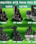 FRUSSONIA six-pack irrigation valve diaphragm replacement kit for Rain Bird CP/CPF/DV/DVF/ASVF/DAS series valves, Buna-N rubber.