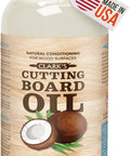 12 oz bottle of Fractionated Coconut Oil Cutting Board Oil For Kitchen Counters, Butcher Blocks, Wooden Bowls And Utensils, Food Safe