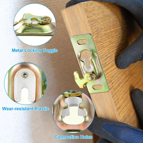 Pocket Door Hardware Kit For RV Sliding Doors Including Hanger Rollers And Connection Plate, Easy Install Assembly