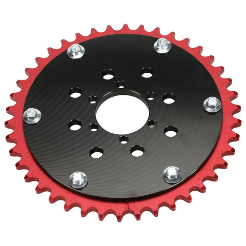 420 Split Chain Sprocket 42 Tooth With Sprocket Adapter for Mini Bike Go Kart Upgrades Compatible With Coleman CT200U CT200U EX BT200X Baja Warrior MB165 MB200 Predator 212cc 196cc Engines 5.5HP 6.5HP