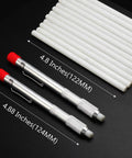 Two Pro Grade Soapstone Marker Pencil Sets With 12 Refills For Welding, Metalworking And Fabrication, Round Soapstone Pens