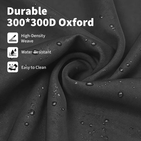 Black fabric detail for Oversized Folding Camping Chair For Adults With Cup Holders Portable Outdoor Collapsible Seat Beefy 500 Lbs