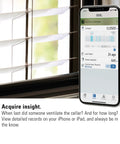 Smart Door And Window Sensor For HomeKit And Bluetooth Real Time Open Or Closed Status Instant Notifications Automate Accessories displayed on smartphone screen next to a window