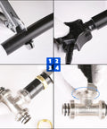 Installation steps for Three Quarter Inch Air Piping Tee Fittings, Nickel Brass Plated, 200 PSI Working Pressure, Quick Connect