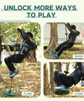 Heavy Duty Kid Friendly Climbing Rope Swing Kit With Platforms And Disc Seat For Tree Or Swing Set Fun Outdoor