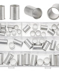 40 Piece Tin Plated Copper Wire Ferrules For One Aught To Four Aught Gauge Cables Non Insulated Crimp Terminals Kit