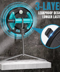 Close-up of 8 Inch Suction Cups 2 Pack Heavy Duty 880 Lbs Glass Tile Granite Lifting Tool with 3-layer design on a slate background.