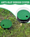 Six Inch Circular Sprinkler Valve Box Anti Slip Durable PP Material For Outdoor Garden Yard Lawn Grassland Farm Irrigation