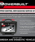 Upper Control Arm Bushing Service Tool Set For Ford GM And Chrysler Pro Grade Quick Press In And Out Kit with case and components
