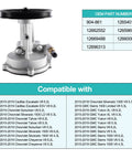 AULINK 904-861 vacuum pump; silver metal housing with black pulley, front view