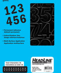 Stick On Vinyl Numbers 4 Inch Black Waterproof Peel And Stick For Indoor And Outdoor Use With Permanent Adhesive package