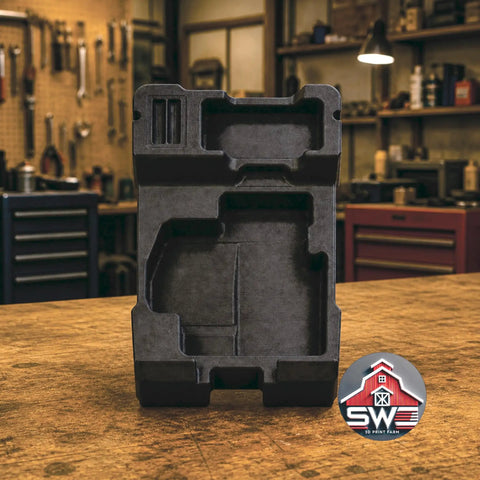 Premium Red 3D Printed Petg Tool Organizer Insert Designed For Makita Packout Case 8435 To Keep Your Laser Level And Distance Meter Squared Away And Solid For Any Job Site