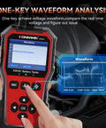 All-In-One 6V 12V 24V Battery Tester For Cars, Trucks, And Bikes With Built-In Reverse Polarity Protection, Test Range 10-2000 CCA Across Flooded, AGM, Gel, EFB, And Lithium, hand-held