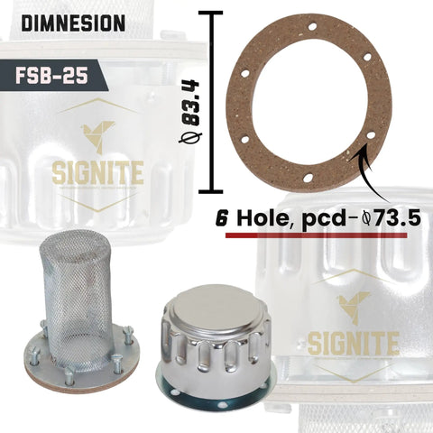 Flange Type Breathers Cap For Hydraulic Reservoir Tank 25 CFM 720 LPM 40 Micron Filtration 6 Hole Chrome Steel Alloy Oil Tank Vent Cap Heavy Duty Gasket Screws Included