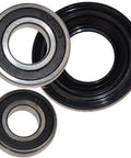 Solid As A Rock Bearing And Seal Replacement Kit For Front Load Washer Tub featuring two ball bearings and a rubber seal.
