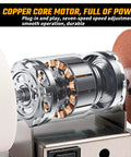 Three-Wheel Mini Bench Grinder With Versatile Wheels For Metal, Wood, Knife Making, Jewelry Buffing And Stone Work - Compact 6.3 X 3.5 Inch Base