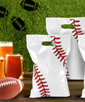 Baseball Party Gift Bags 50 Pack Dope Team Theme Favors For Birthday Celebrations Easy Candy Snack Storage Bags Displayed