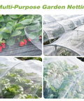 Pro Grade Garden Bug Netting 10x20 Feet Square Mesh Pest Barrier For Plants Vegetables Fruits Flowers And Trees Row Cover And Greenhouse Screen To Keep Insects Birds Out covering crops