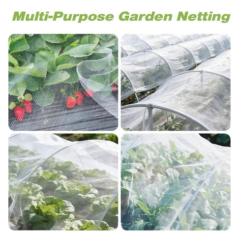 Pro Grade Garden Bug Netting 10x20 Feet Square Mesh Pest Barrier For Plants Vegetables Fruits Flowers And Trees Row Cover And Greenhouse Screen To Keep Insects Birds Out covering crops