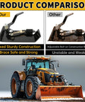 Universal Quick Tach Conversion Plate for Skid Steer and Tractor Attachments comparison with front loader adapter