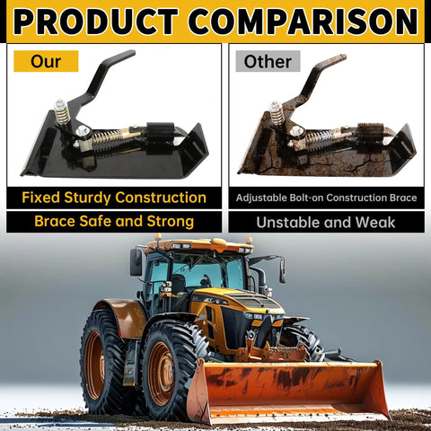 Universal Quick Tach Conversion Plate for Skid Steer and Tractor Attachments comparison with front loader adapter