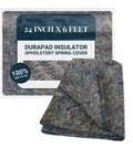 Premium Heavy Duty Upholstery Padding Roll 24 By 6 Foot Spring Cover with durable grey insulation for furniture support.