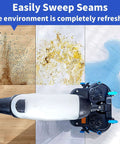 Top view of Workhorse 17 Inch Floor Polisher And Carpet Cleaner For Busy Commercial Spaces with dual brushes cleaning surface