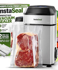 Upright Food Vacuum Sealer For Meal Prep And Bulk Buys Keeps Freshness Eight Times Longer With A 60 Kpa Seal Includes 12 Bags