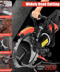 Pro Rigged Heavy Duty 9500 Watt Electric Concrete Ring Saw With Fast Copper Motor, 29CM cutting depth for masonry work.