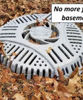 Two Stage Stairwell Drain Cover With Easy Install Filter Guard Blocks Yard Debris And Clogs To Save Your Basement From Flooding