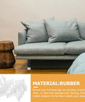 8 Piece Rubber Furniture Angle Foot Pads And Corner Protectors For L Shaped Edges on sofa leg