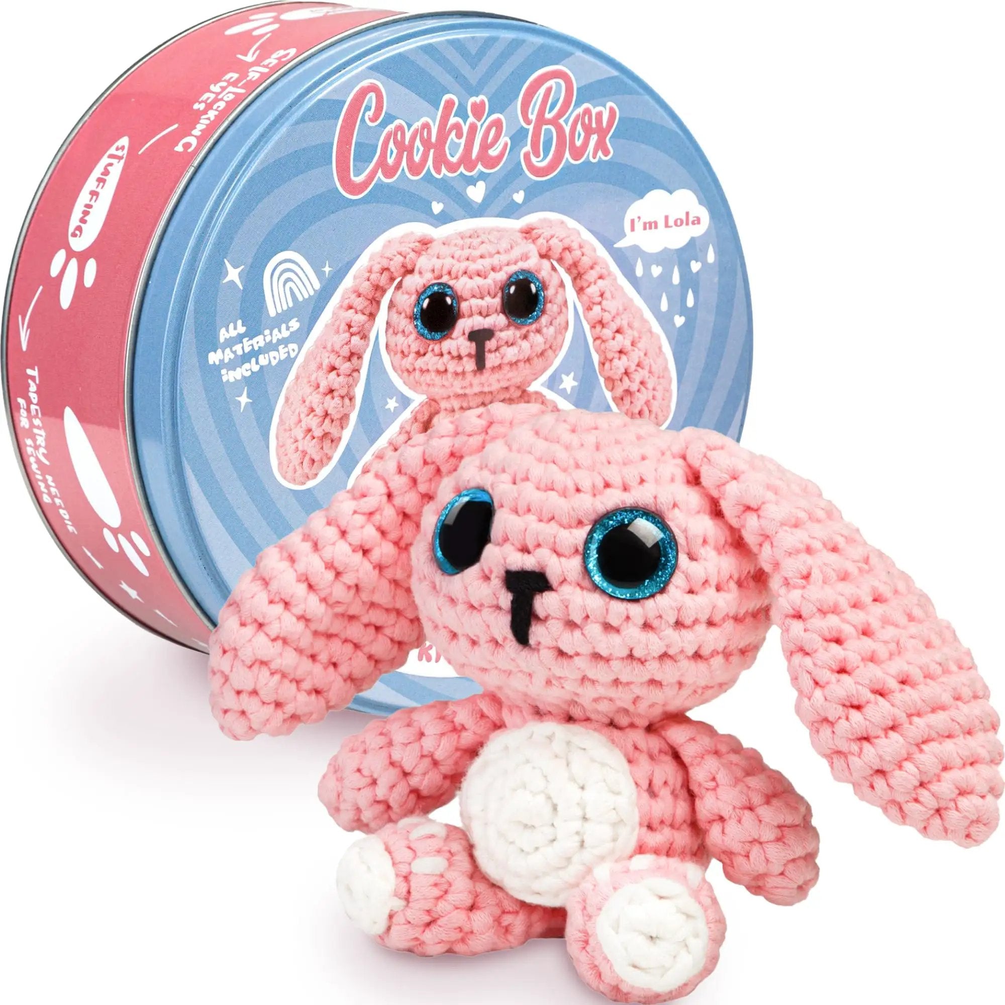 Beginner Crochet Kit Gift Set For Crafting Bunny Lola ✓