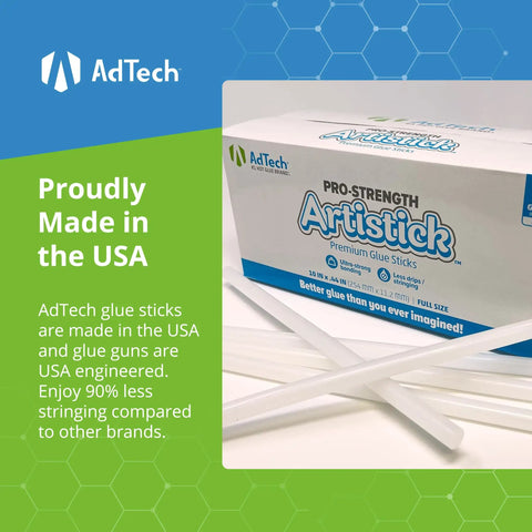 Box of Stringless 10 Inch Hot Glue Sticks In White 85 Count For Clean Mess Free Glue Gun Projects Ideal For Crafts And Home Repair Easy Bonding To Wood Plastic Fabric And More With Neat Application