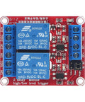 Two Channel 5V Relay Module With Optocoupler Isolation And High Or Low Level Trigger, 10A AC 250V And 10A DC 30V Load, Ideal For Arduino Raspberry Pi And DIY Projects, High Current Relay Board showing components