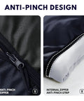 XXL Winter Sleeping Bag for Adults and Kids 4 Season Cold Weather Camping Gear With Draft Collar Zipper Guard close-up
