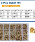 Heat Set Brass Insert Nut Kit M2 M8 For 3D Printing And Laptop Repair, brass inserts in organizer box