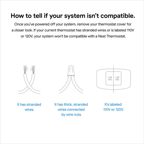 Image showing wire compatibility check for Nest Thermostat With Wifi Programmable Temperature Control Energy Star Certified