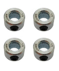 Four One Quarter Inch Bore Shaft Collar, Solid Steel, Zinc Plated, Set Screw, Heavy Duty Machinery Component For Industrial Use