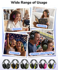 Noise Cancelling Earmuffs For Kids And Adults With Kid Friendly All Day Comfort Fit Hearing Protection NRR 28 dB for various uses