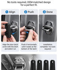 Four Piece Silicone Car Door Lock Protectors To Ditch The Slam Noise And Guard Vehicle Jambs From Scuffs in installation steps.