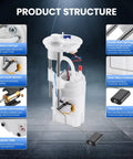 Dang Good Plug And Play Fuel Pump Module Assembly Replacement For BMW X5 X6 2015 2016 2017 2018 2019 with detailed components view.