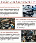 Example of Beefed Up 5 Inch Foldable Handwheel With Revolving Handle For Milling Machine Lathe And CNC usage scenarios