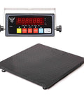24 By 24 Inch Industrial Floor Scale With Heavy Duty Diamond Plate Platform And Digital Indicator, Rugged Pallet Scale Built For Warehouse, Shipping And Postal Weighing, Easy Readout And Precise Measurements featuring diamond plate platform and digital display