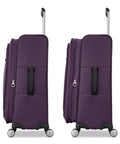 Carry On Soft Side Expandable 21 Inch Element Suitcase With 360 Spinner Wheels Adjustable Handle Two Front And Side Pockets