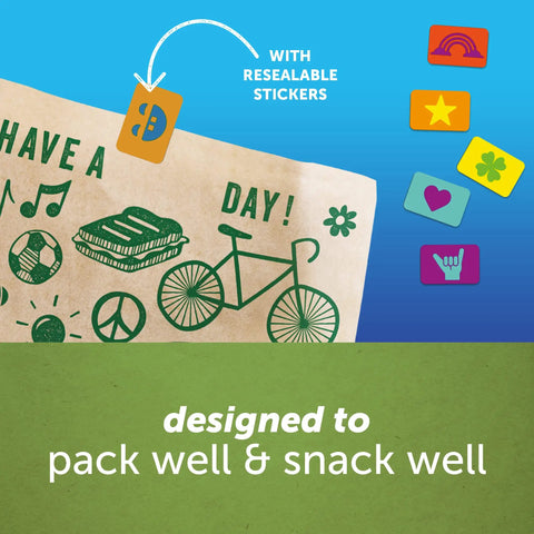 Earth Friendly Paper Sandwich And Snack Bags Pack Of 50 Recyclable Non Wax Paper With Sealable Closures And Fun Earthy Brown Designs