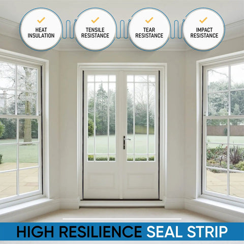 V Shape Weatherstripping For Doors Self Adhesive Foam Door Seal Strip Black 1/2 In By 1/2 In By 26 Ft in white door setup