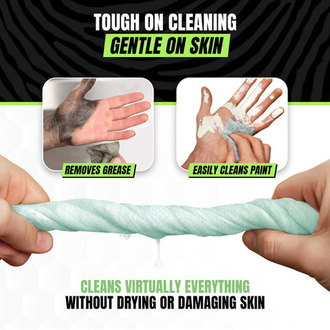 Heavy Duty Hand And Tool Cleaning Wipes Waterless Hand Cleaner For Mechanics Garage And Shop Use Dual Sided Grease Oil Paint Remover